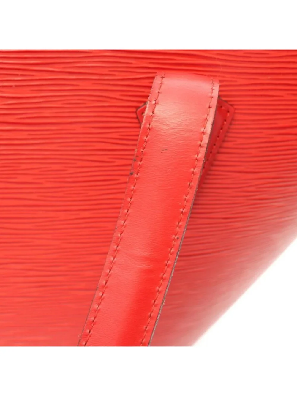 Louis Vuitton Shoulder Bag Saint Jacques Shopping Castien Red Leather